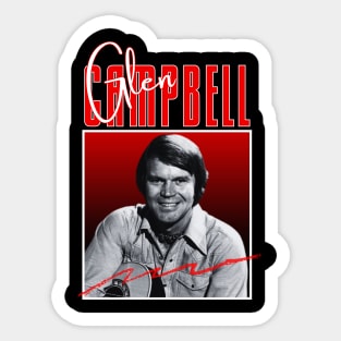 Glen campbell///original retro Sticker